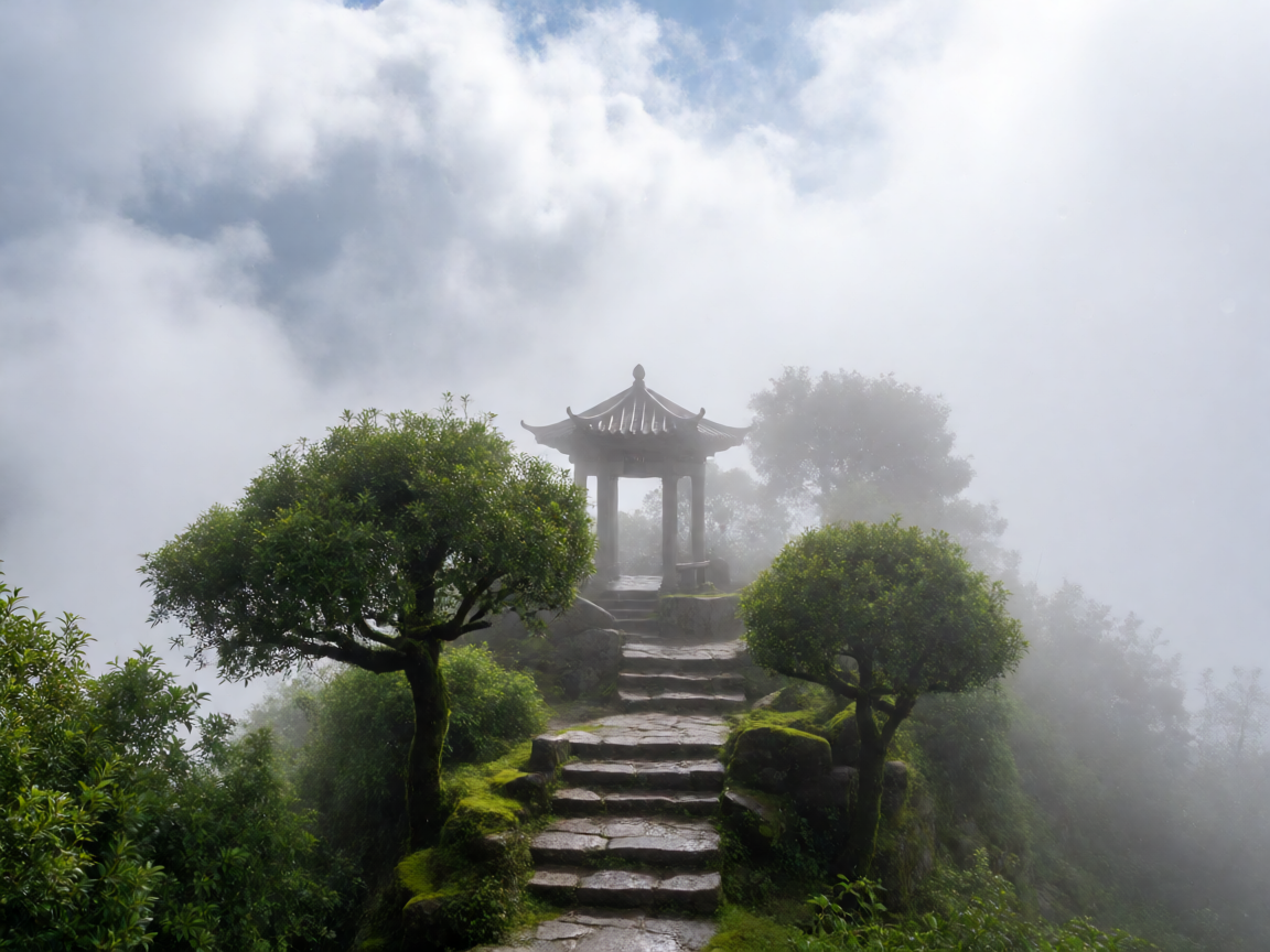 福州鼓山风景区云雾景观:雨天来这儿,才是真·仙境
