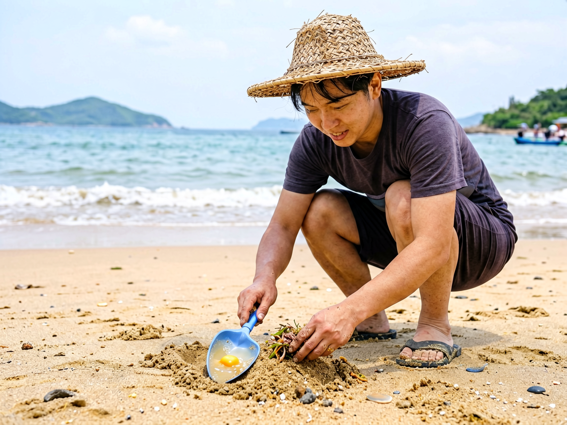 福州官屿礁赶海抓蟹全攻略：周末带娃挖沙的好去处